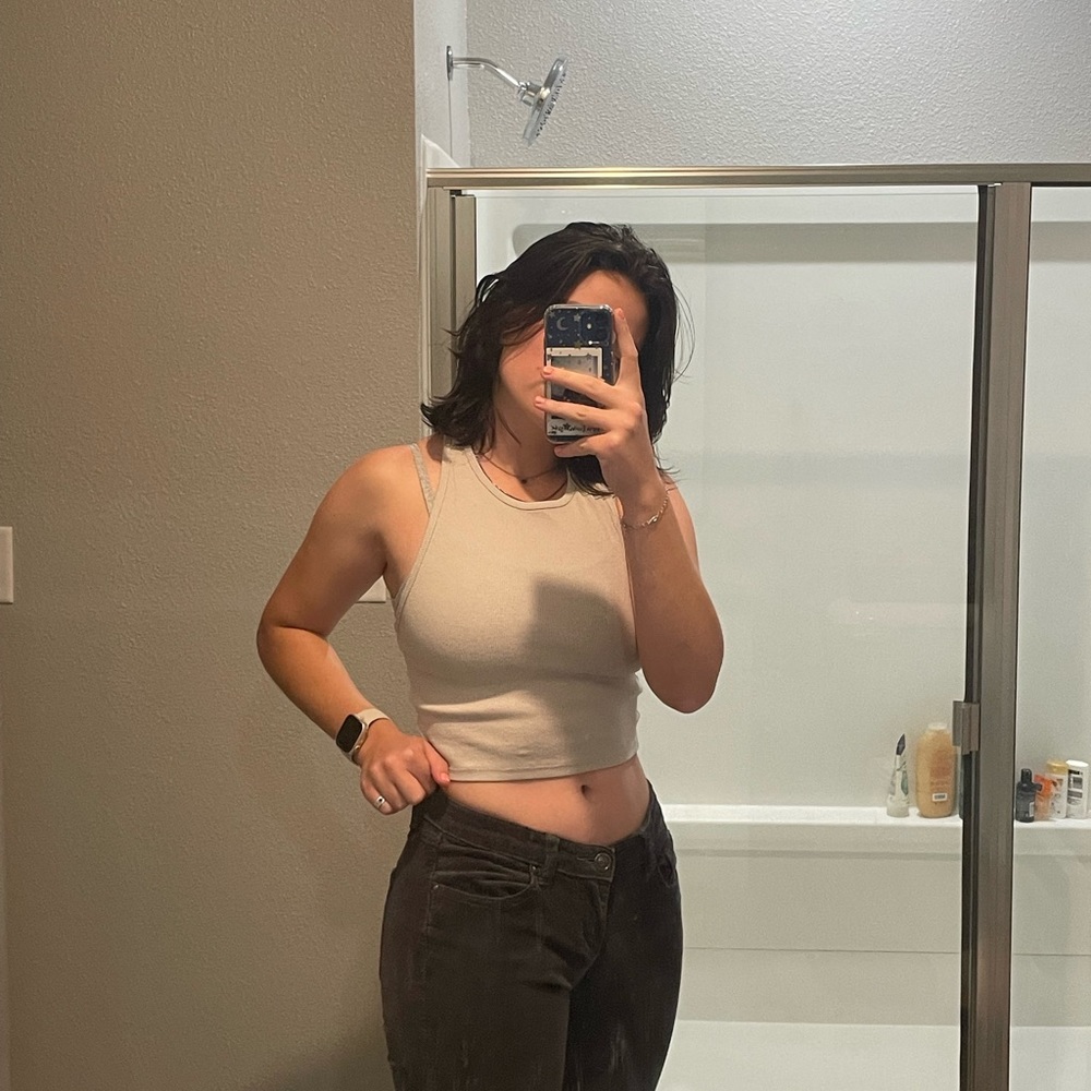 vintage low rise grey corduroy pants from "lc lauren conrad"!! 🤍🖤 - Picture 5 of 5